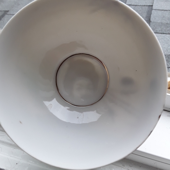 Lithopane vintage hand painted Japanese geisha cup and saucer. - Picture 7 of 11